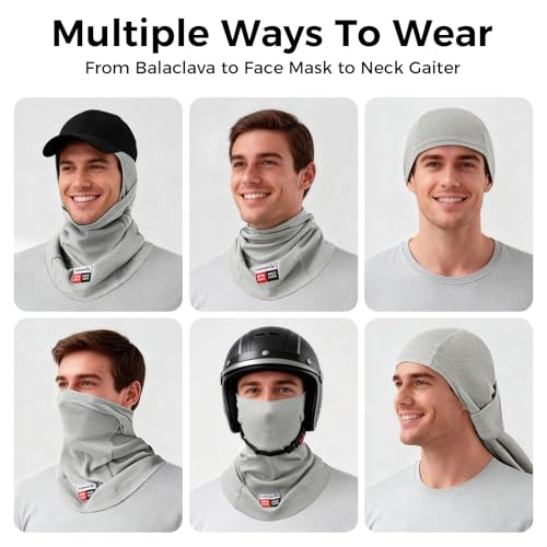Image of Fullsheild FR Face Mask Summer Mesh Welding Balaclava Lightweight FR Mask | FR Face Mask for Men Mesh FR Balaclava Arc Rated NFPA2112 CAT2 Helmet Liner Face Cove Flame Resistant Welding Hood One Size