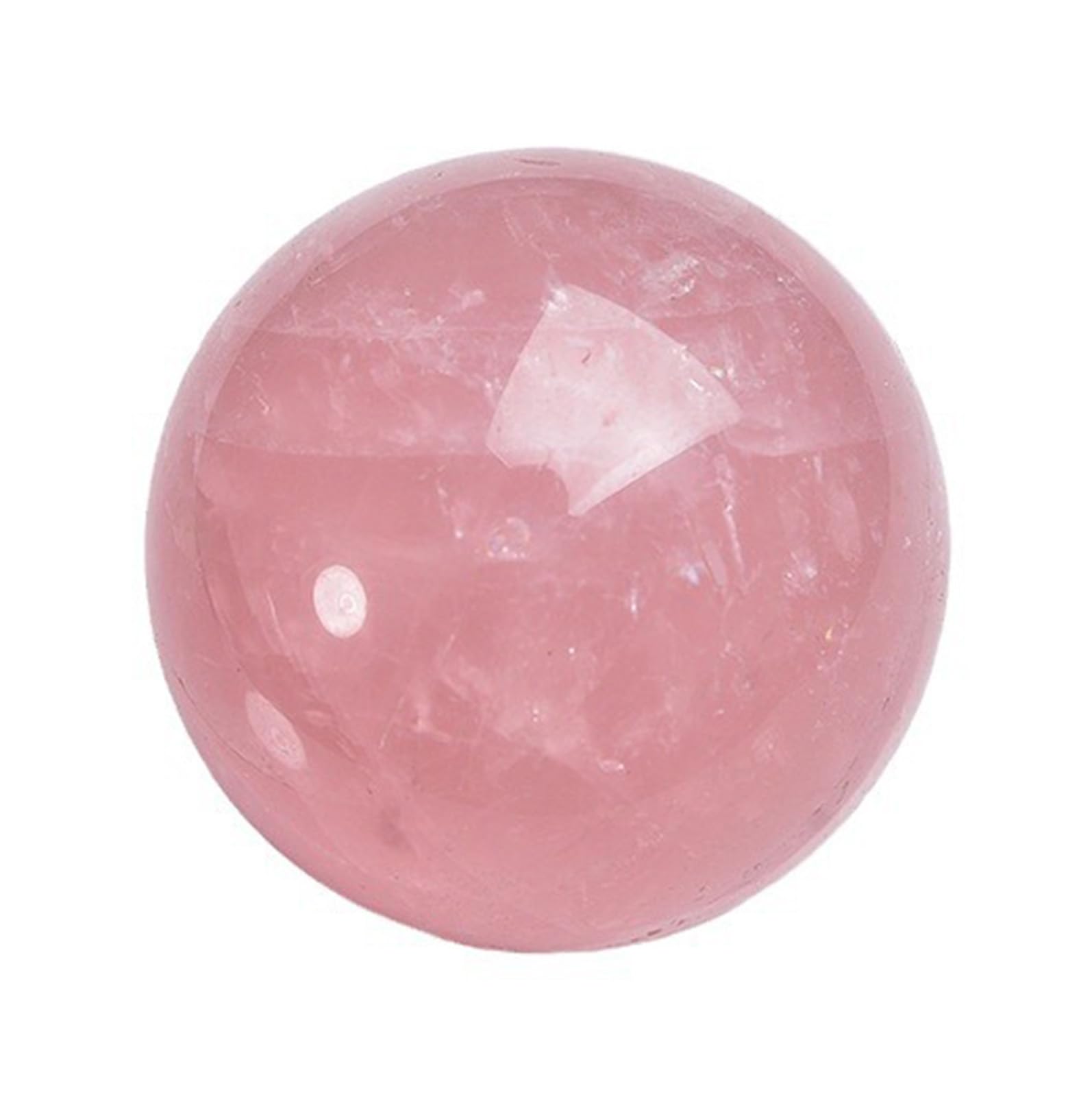 Rose Quartz Gemstone Sphere, Crystal Ball with Stand,Polished Divination Feng Shui for Home & Party Decor for Women,5cm/1.96in