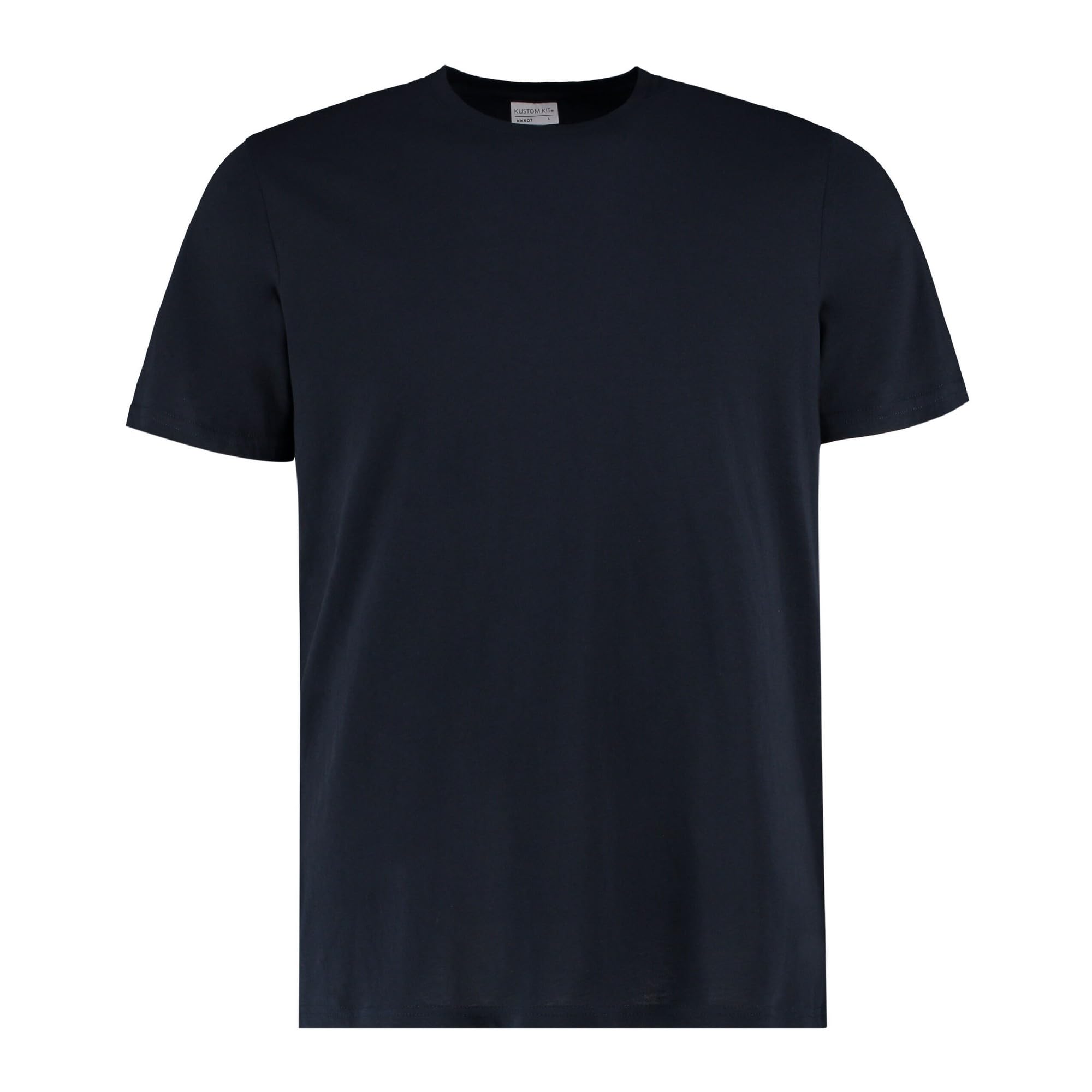 Kustom Kit Mens Short Sleeve T-Shirt, Navy Blue, Large. KK507