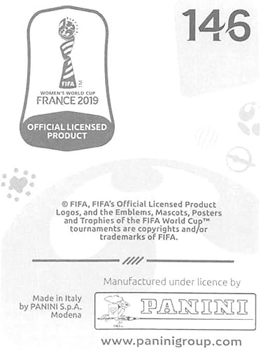 Miniatura 2 de 2019 Panini FIFA Women's World Cup France Album Stickers (Individual Sticker Only) Soccer #146 Irene Paredes Spain 2 Inch by 2 12 Inch Collectible