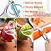 Vegetable Peeler, Potato Peelers for Kitchen Stainless Steel Multi-function Set Fruit Peeler For Kitchen and Household Tools Y & I Shape Swivel Blades with ​2 Orange Citrus Peelers