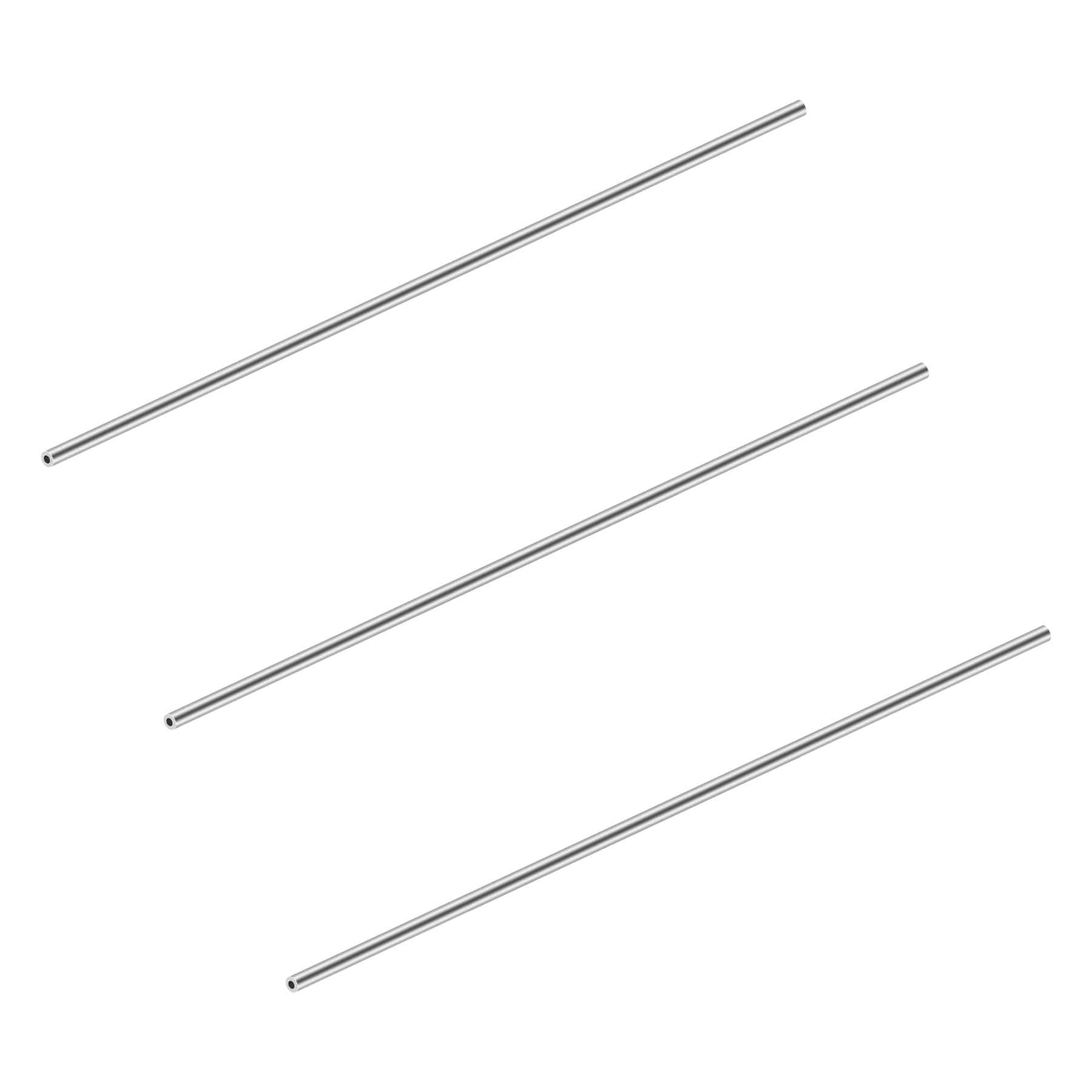 iMeistek 304 Stainless Steel Tubes, 4mm OD X 1mm Wall Thick 250mm Length Seamless Stainless Steel Industrial Straight Round Pipe (3PCS