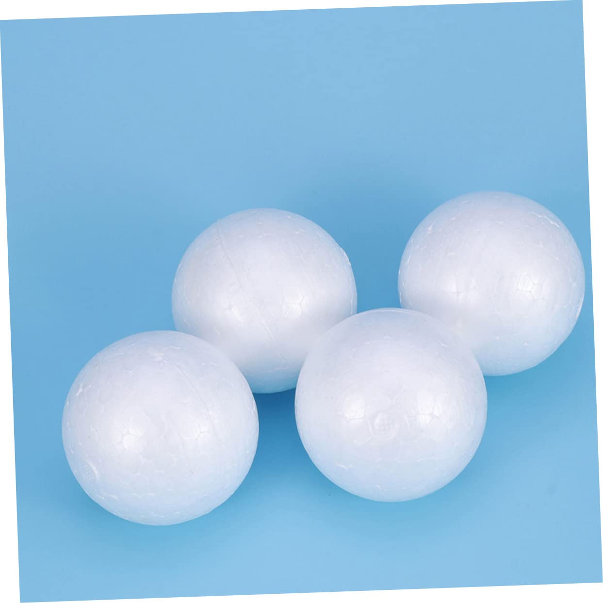 Lurrose 2500pezzi Palline di Polistirolo Bianche per Artigianato Fai Te Sfere Leggere per Decorazioni Natalizie e Matrimoni per Pittura e Personalizzazione