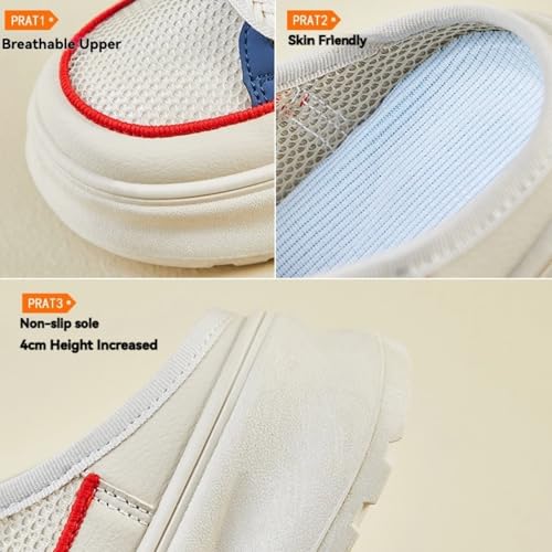 Y2k Platform Chunky Sneakers Retro Mesh Breathable Aesthetic Slip-on Walking Shoes for Women's Summer Casual Outfit3