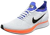 NIKE Men's Air Zoom Mariah Flyknit Racer, White/Hyper Crimson, 7 M US