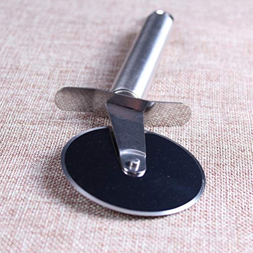 Hemoton Pizza Cutter Roda, Aço Inoxidável Pizza Roda Cortador de Pizza Alças para Pizzas, Cookies, M