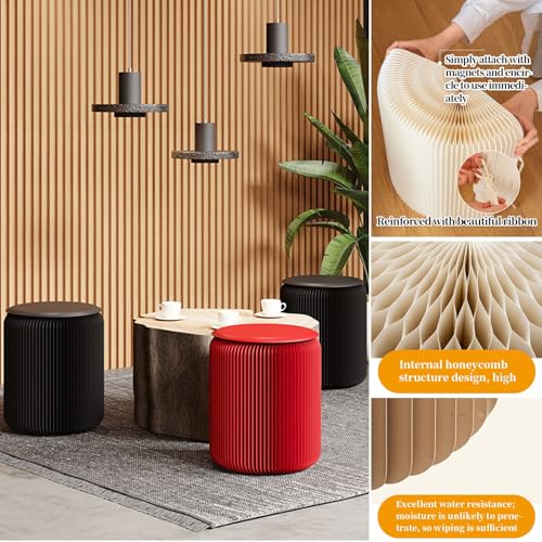 Tabouret pliant multifonction en papier kraft sans assemblage - 6