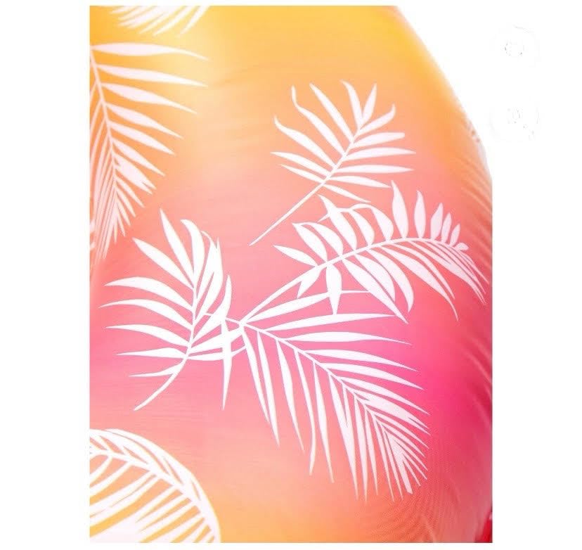 Justice Party Tube Float with Music LED Lightshow, Pink & Orange