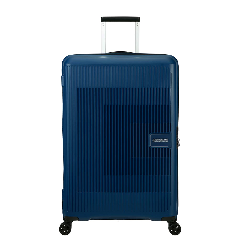 American Tourister Aerostep - Spinner L, Expandable Case, 77 cm, 101.5/109 L, Navy Blue