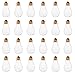 Creative Hobbies 24 Stück transparente befüllbare Kunststoff-Glühbirnen, ideal für Süßigkeiten, Hochzeitsgeschenke, Bastelarbeiten, Geschenke, 10,2 cm hoch