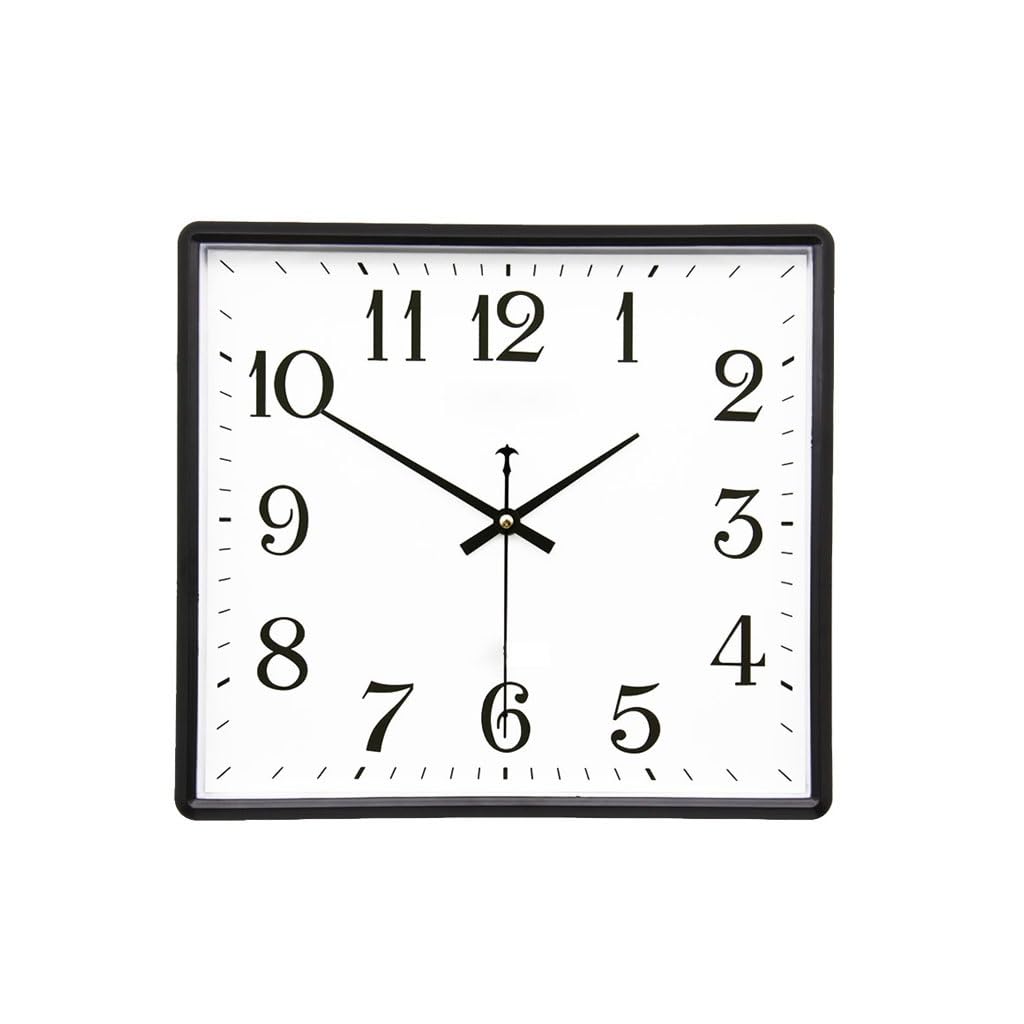 Orologio da parete Orologio da parete semplice quadrato Orologio silenzioso for soggiorno Orologio da parete creativo for soggiorno Orologio al quarzo Reloj De Pared