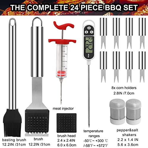 grilljoy-BBQ-Grill-Tool-Set-25pcs-Stainless-Steel-BBQ-Accessories-in-Storage-Case-Premium-Complete-Outdoor-BBQ-Utensil-Set-on-Christmas-Day-Birthday-Fathers-Day