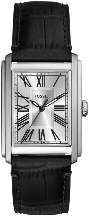 Fossil Reloj Carraway para Hombre con Correa de Piel o Acero Inoxidable