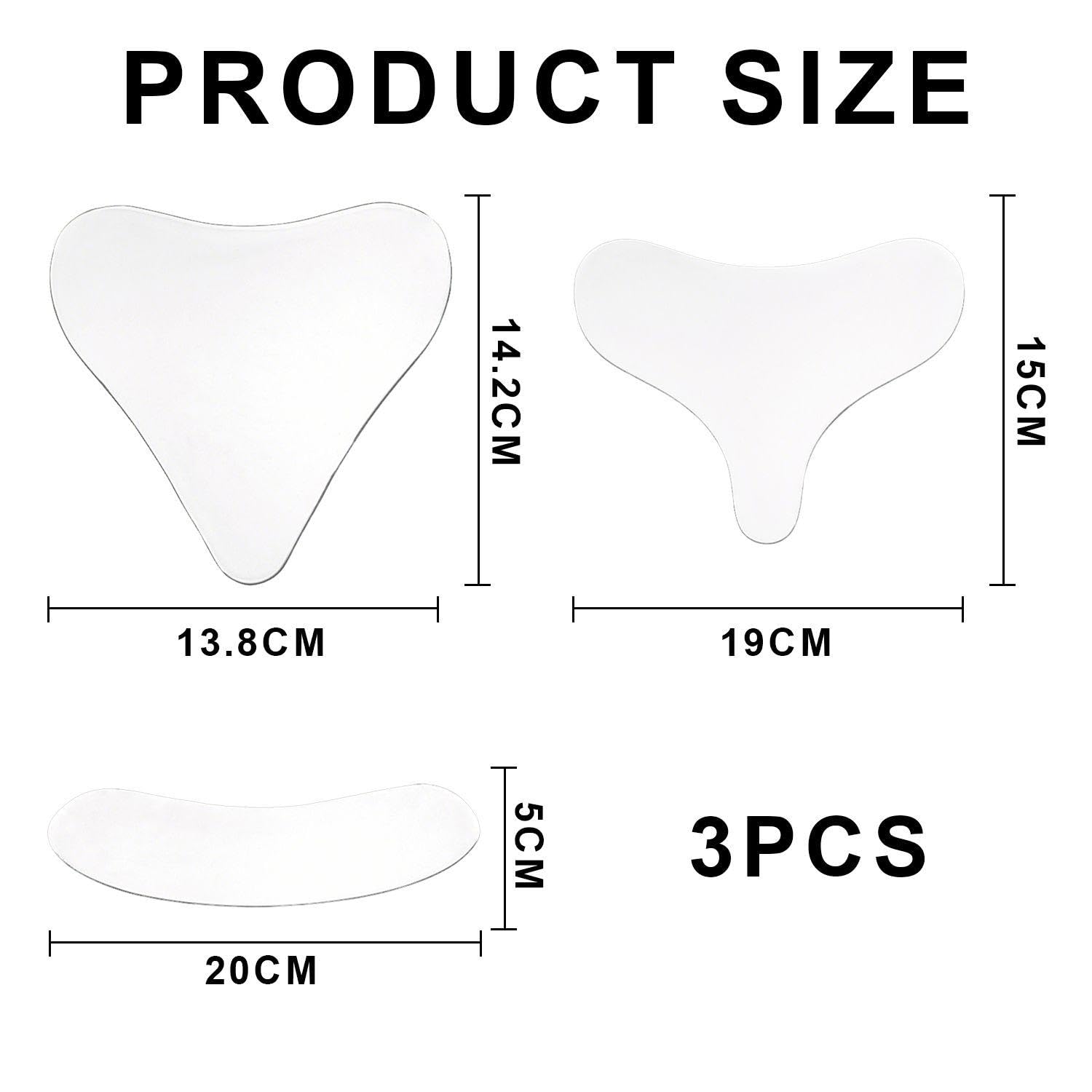3 Pieces Of Silicone Anti-Wrinkle Stickers, Reusable Anti-Aging Patches, Anti-Aging Patches, Improve Wrinkles And Tighten The Skin - Image 2