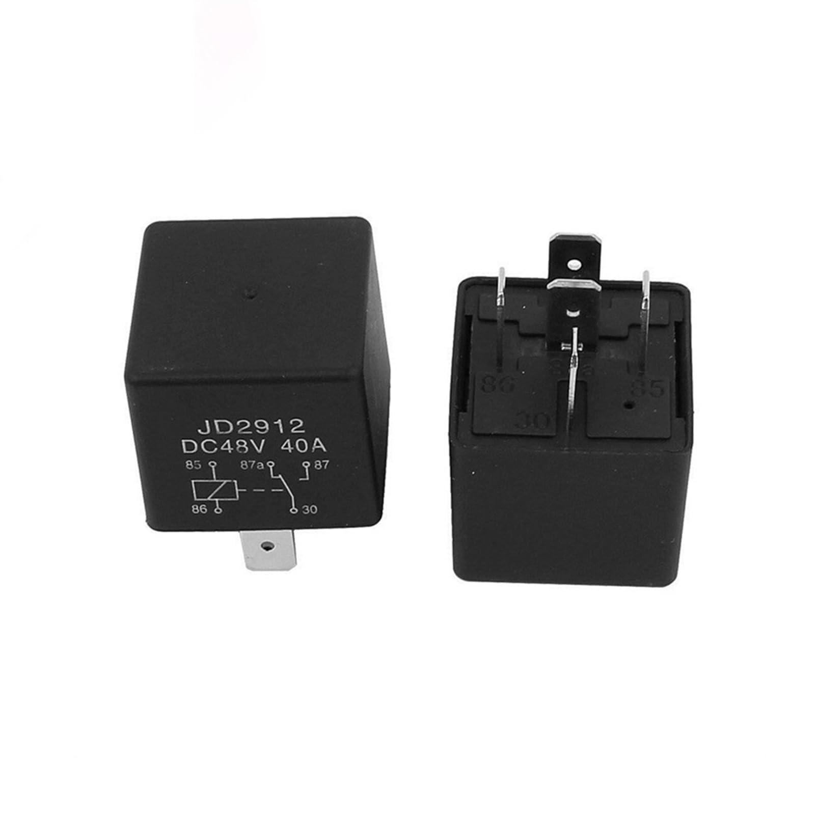 Relé de seguridad for vehículo JD2912 DC 48 V, bobina 40 A, 4/5 pines, 5 unidades(4pin)