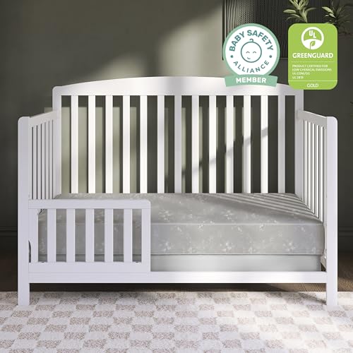 Image of Dream On Me Nap Nest Baby Crib Mattress, GREENGUARD Gold, Made in USA | Waterproof Cover, 88 Coil Spring Support, BSA Verified, ASTM & CPSC Tested, Fits Full Size Crib and Toddler Bed 52 inchx28 inchx5 inch