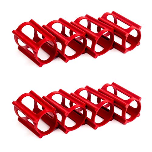 Skater Trainers Skateboarding Training Accessories-Learn Skate Tricks Faster and Safer-Works on any Skateboard - Beginners Kids, Teens, Adults, Boys and Girls -Ollie Kickflip - Red (2 - 4 packs)