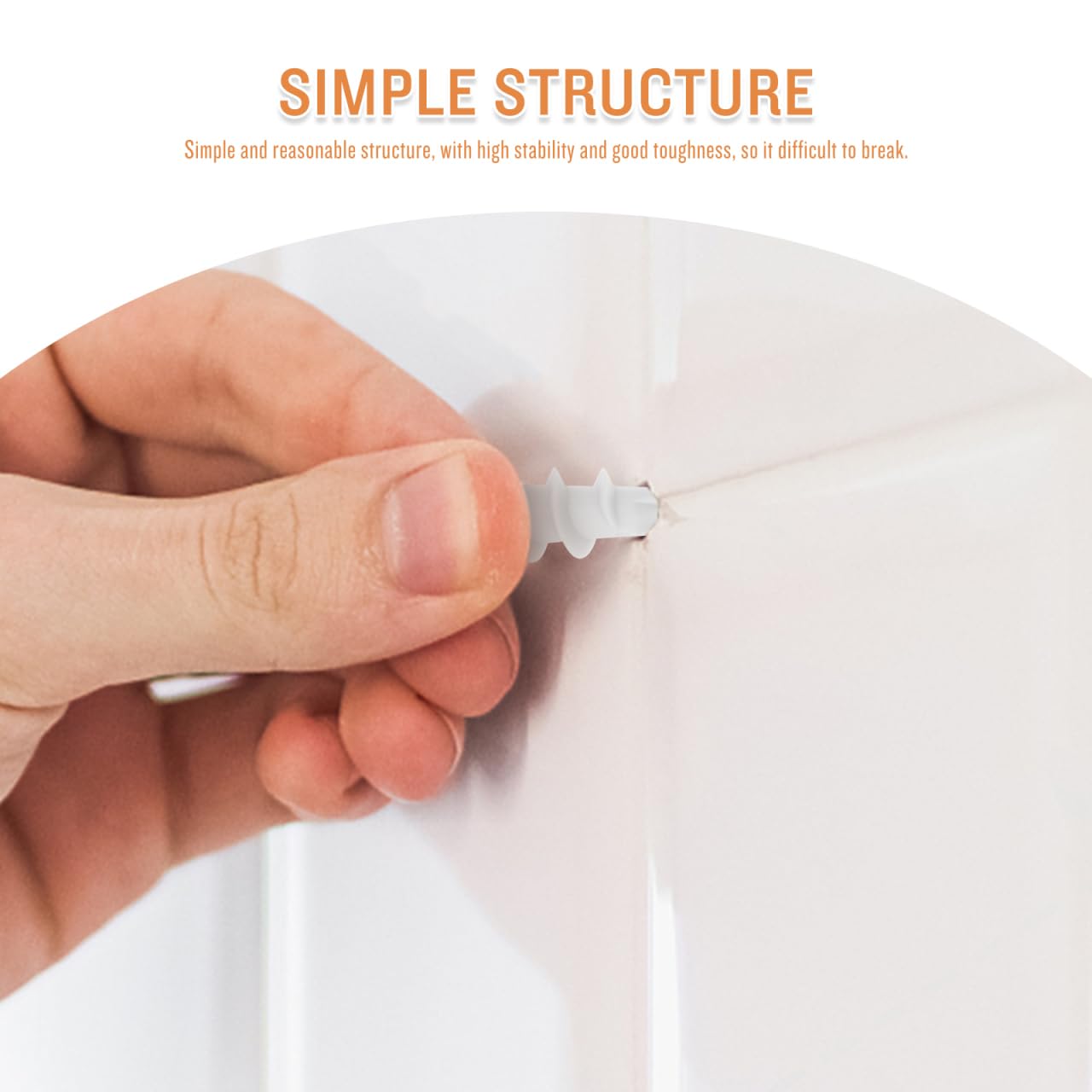 ULTECHNOVO 20pcs Plastic White Drywall Anchors Plugs, Self Drilling Hollow Wall Plugs for Plasterboard Sheetrock Shelve Fixing, Screw Expansion Tubes for Hanging Heavy Home Decors
