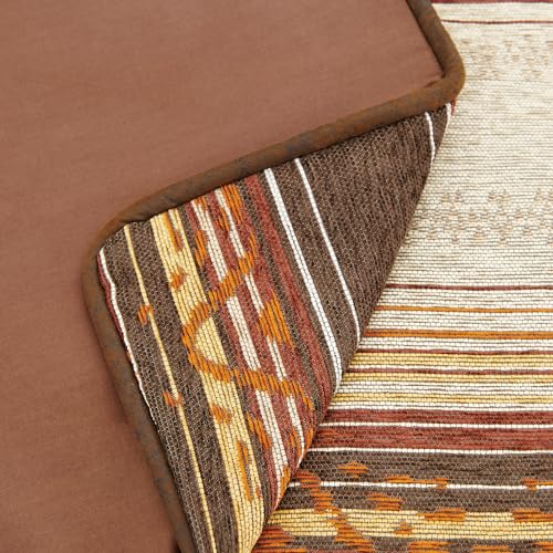 Image of Paseo Road Estes 3 Piece King Copper Striped Chenille Comforter Set