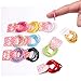 Produktbild 100 Stück Stretchable Haargummi für Kinder Mädchen Frauen Haaraccessoires, Haarschmuck, flexibles, Pferdeschwanz Halter für Arbeit Sport Gummiband