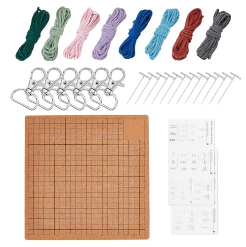 Planche à pompons Morain réutilisable avec épingles pour bracelets - 5