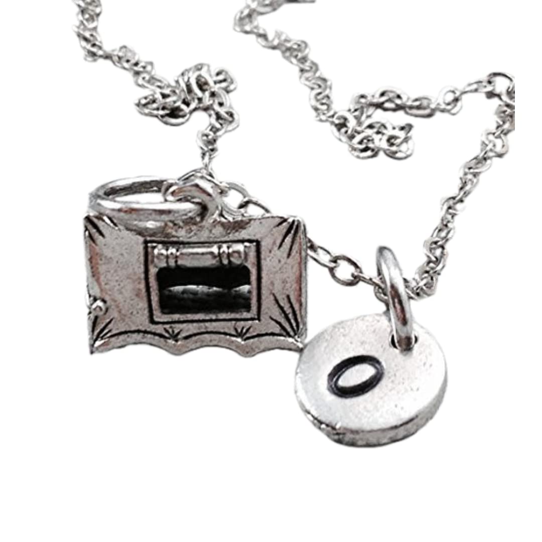 Tent necklace, camping necklace, camping jewelry, personalized necklace, initial