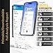 Homerz Body Fat Scale – Smart Scale with BMI, Body Fat, Muscle Mass, Full Body Composition Scale with Body Fat Analysis, Body Scan Scale with Handle, Body Scanner, Biometric Analyzer