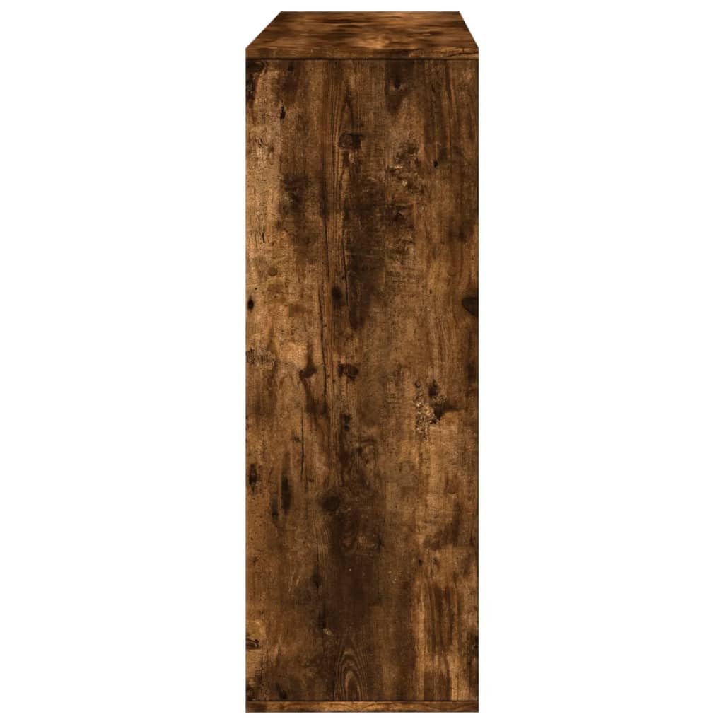 Regał na przegrody dębowe dymu 100 x 33 x 94,5 cm