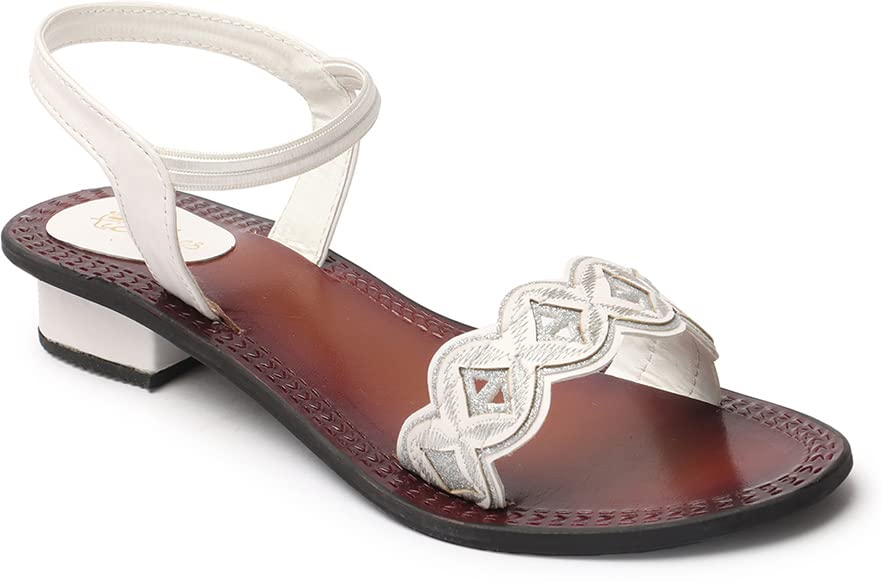 Picktoes Women Gold Heels Sandal (White, numeric_8) (B0C6GRT4R7) Amazon Price History, Amazon Price Tracker