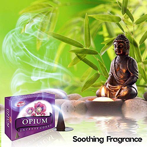 Opium - Case Of 12 Boxes, 10 Cones Each - Hem Incense From India #TOP1