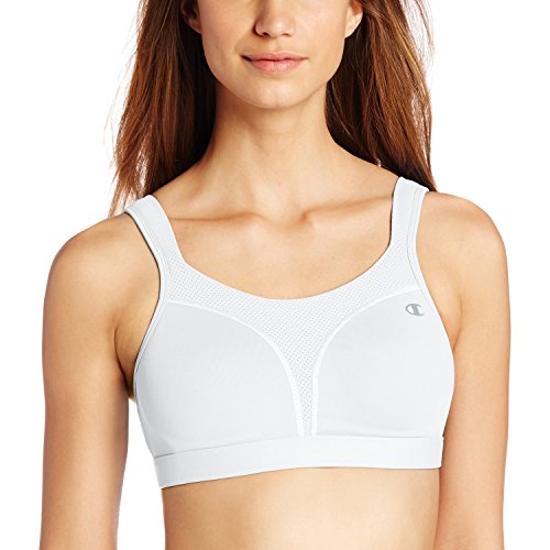 Champion Women`s Set of 2 Spot Comfort Full-Support Sports Bra 40DD, White