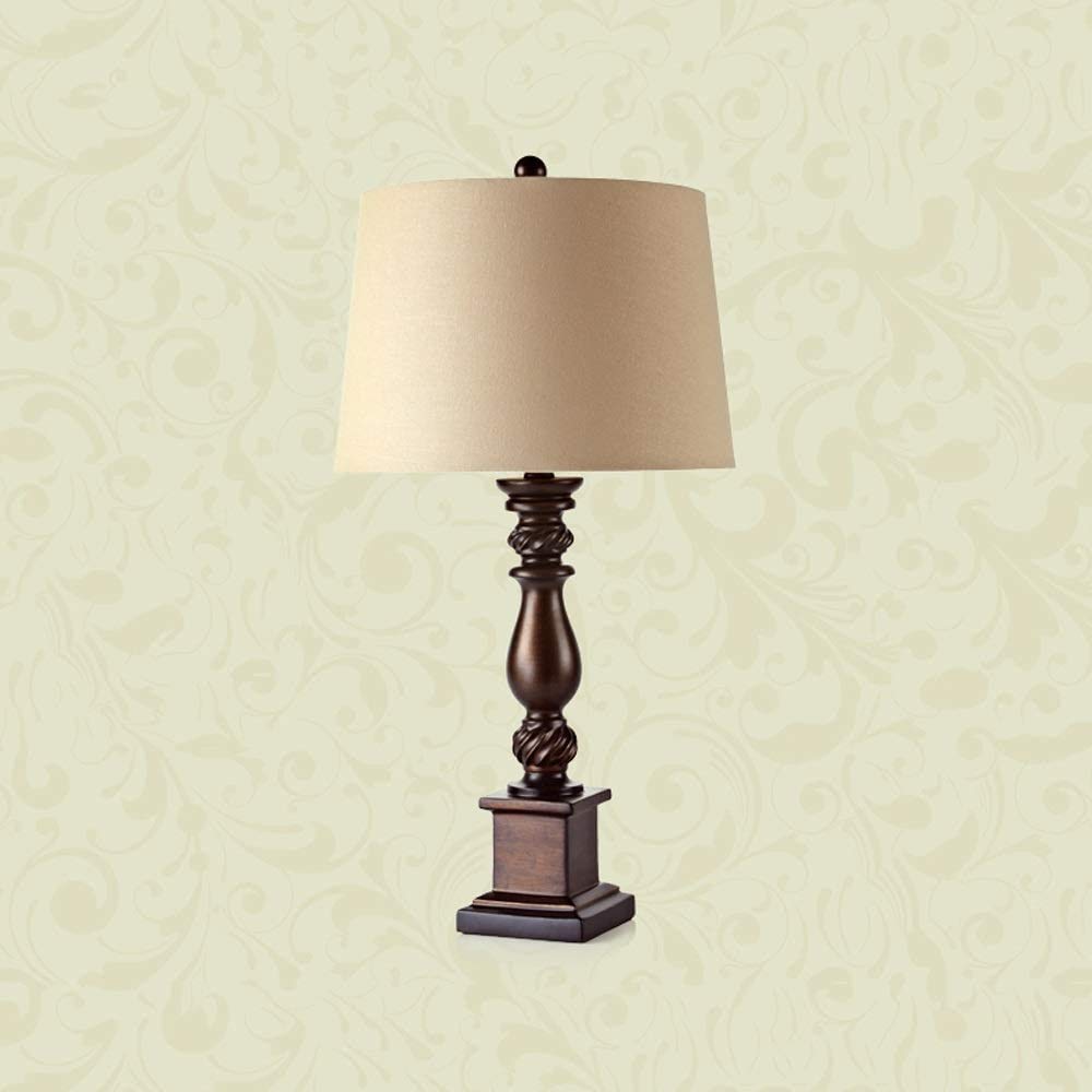 Lampe de table rétro E27 en résine créative pour éclairage de chambre et salon - 6