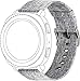 Produktbild topp - Nylon Armband für Samsung Gear Sport/Galaxy Watch 42mm/Galaxy Watch Active, Grau