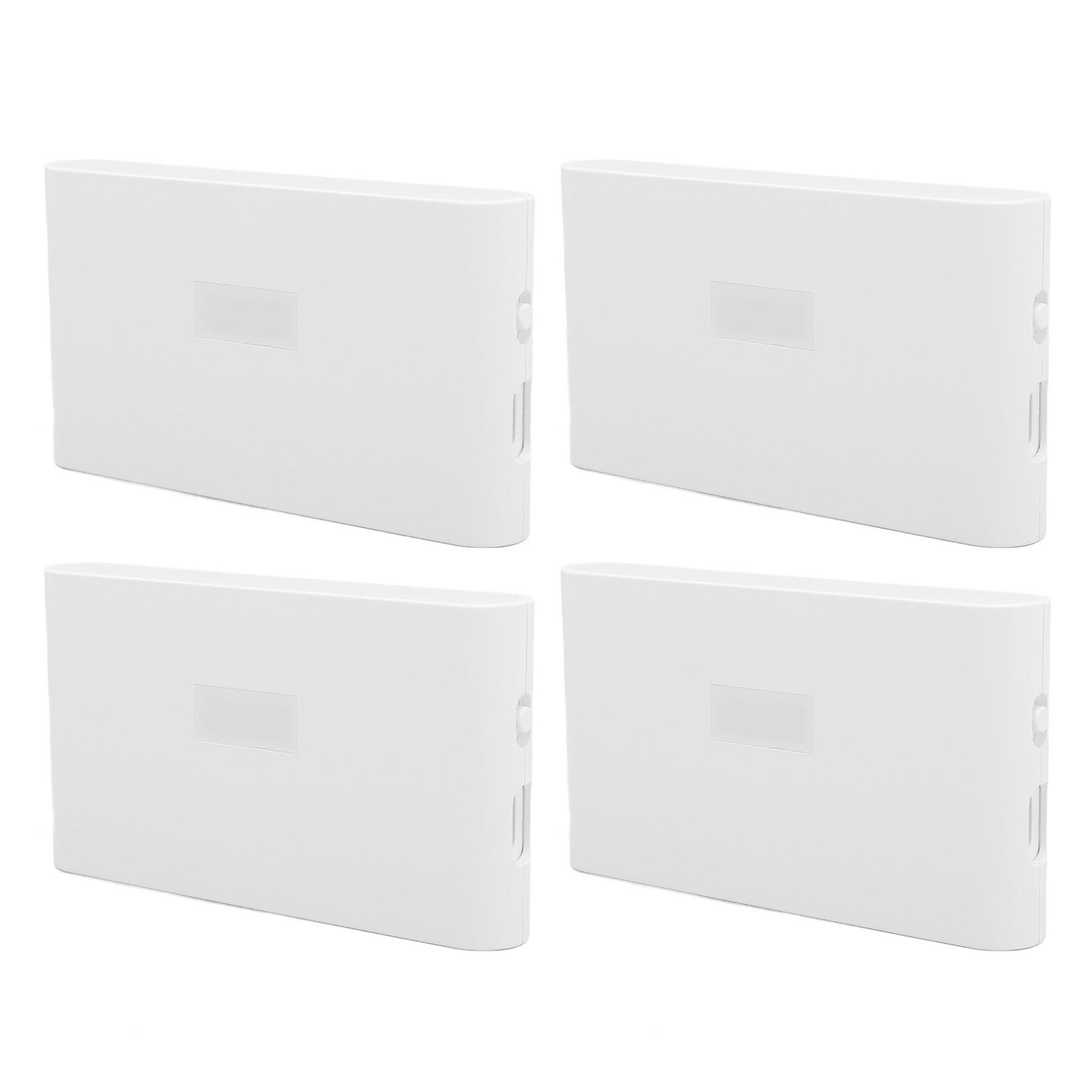 Luz Nocturna LED Magnética con Sensor de Movimiento, Luz Nocturna Inalámbrica Recargable de 2700k para Escaleras de Dormitorio Material: ABS Juego de 4