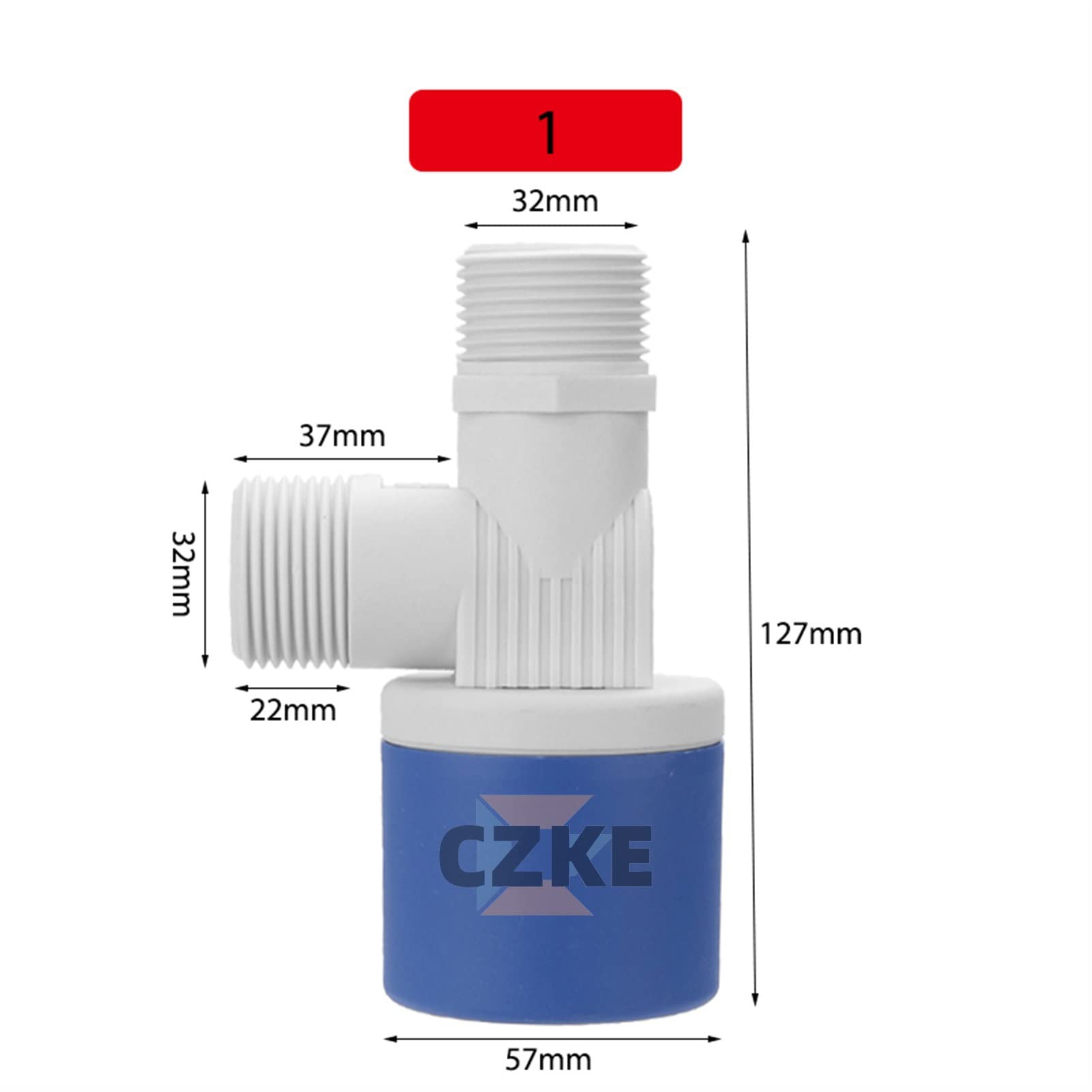 CZKE Válvula de bola flotante Válvula de flotación automática Controlador de nivel de agua Tanque de torre instalado dentro del interruptor de nivel de líquido (Especificación: 1 pulgada)