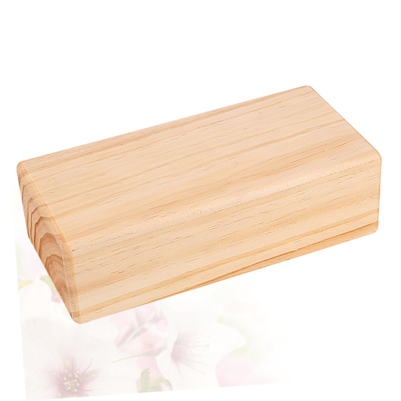 iplusmile Yoga Block Massivem Holz Rutschfest Druckfest Langlebig für Yoga Tanz und Tägliche Übungen Smooth Oberfläche Abgerundete Kanten für Yogafreunde und Fitness Enthusiasten