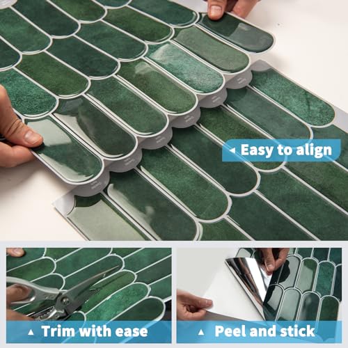 Art3D A17179GN 10-Sheet Peel And Stick Kitchen Backsplash Tile thumb #6