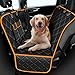 amzdeal Cubierta de Asiento Coche para Perros - Funda de Asiento Trasera Coche para Perros, Impermeable y Resistente, Funda Protectora Asiento para Mascotas con Ventilación, para Transportar y Viaje