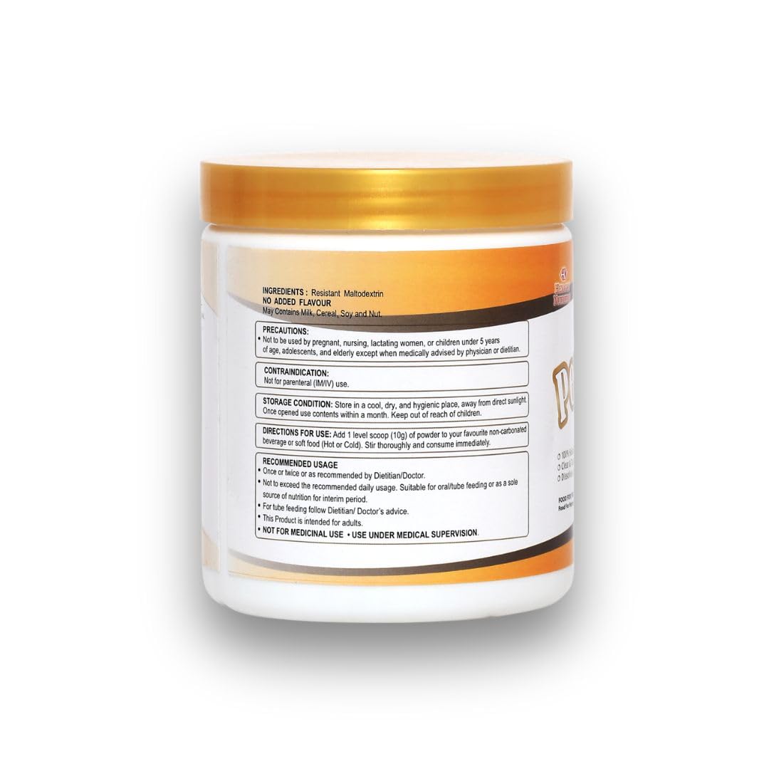 PentaSure Fiber - Resistant Maltodextrin - 100g | Tasteless, Odourless, Clear | 100% Soluble | Prebiotic for Gut & Metabolic Health | 9g Fiber per 10g Powder 1