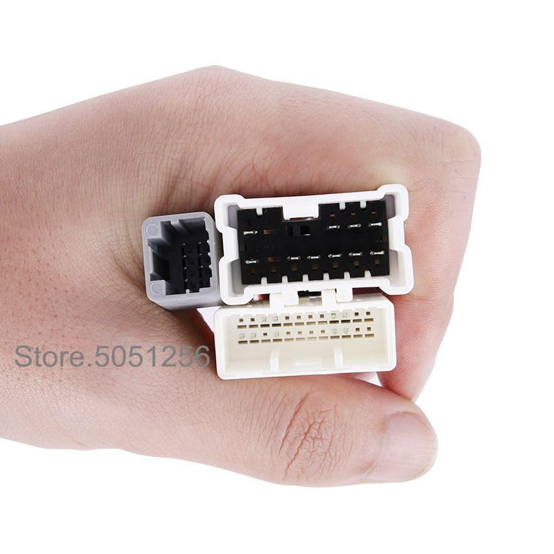 Car for Audio DVD Android 16PIN Power Cable Adapter with Canbus Box for Renault Captur Dacia Power Wiring Harness - (Color Name: Canbus)