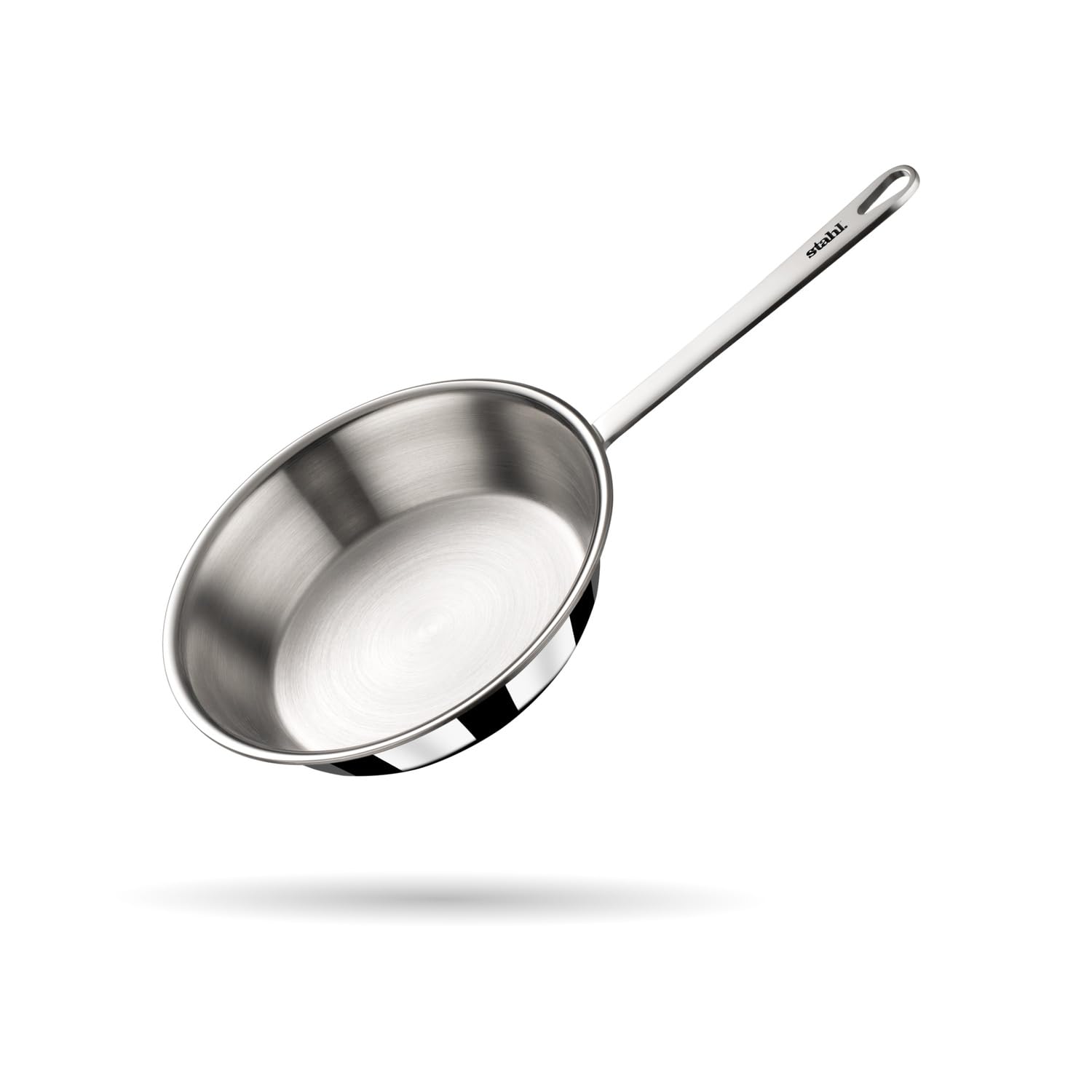 Stahl Artisan Triply Stainless Steel Mikro Frypan, Mini Frying Pan, 1 Omelette Pan, Induction & Gas Stove Compatible, 240 ml, 12 cm