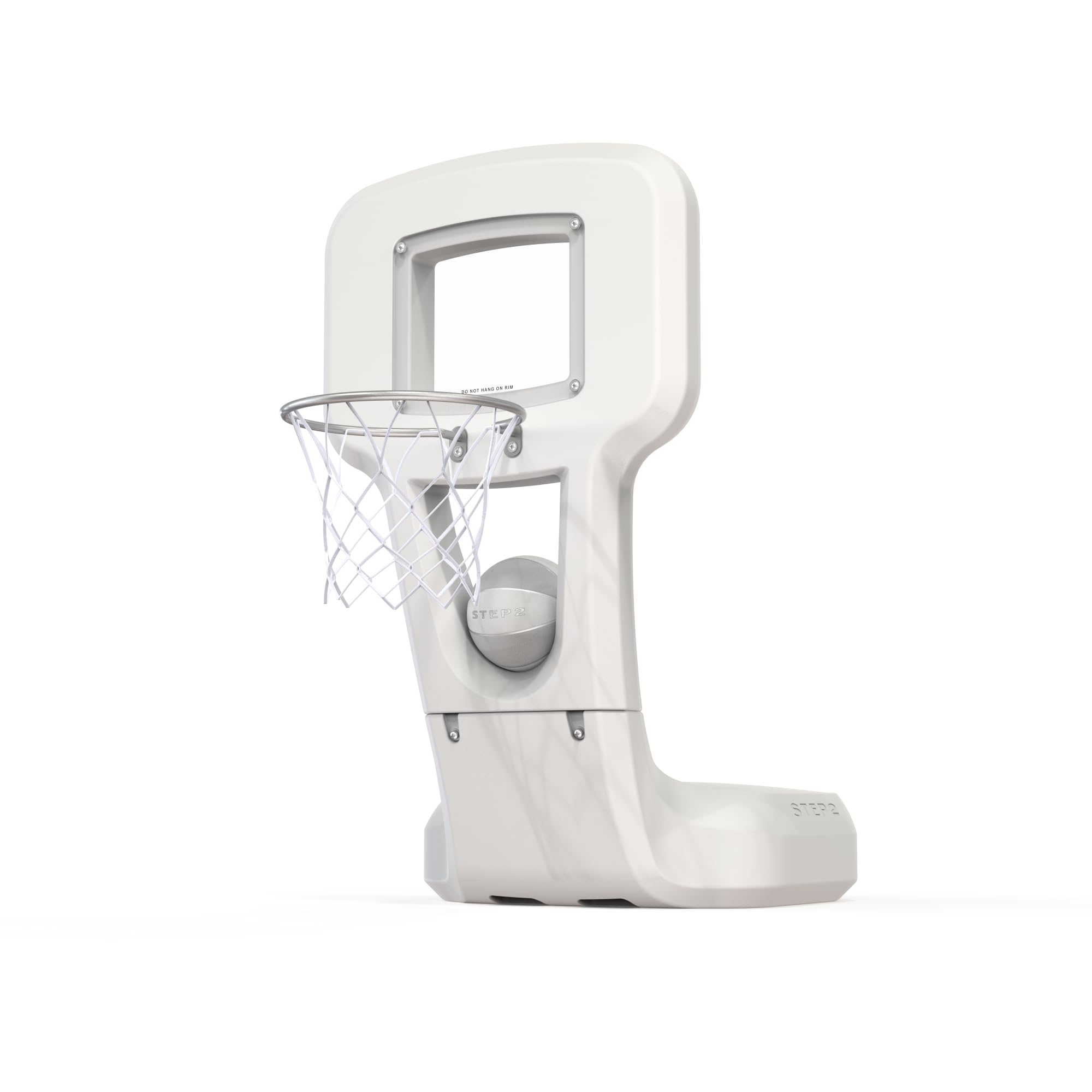 Photo 1 of ***MISSING 1/2 BOXES*** Step2 Vero Pool Basketball Hoop, Outdoor/Indoor Waterproof Patio Furniture, Made of Durable Plastic, 4.5 Feet, White