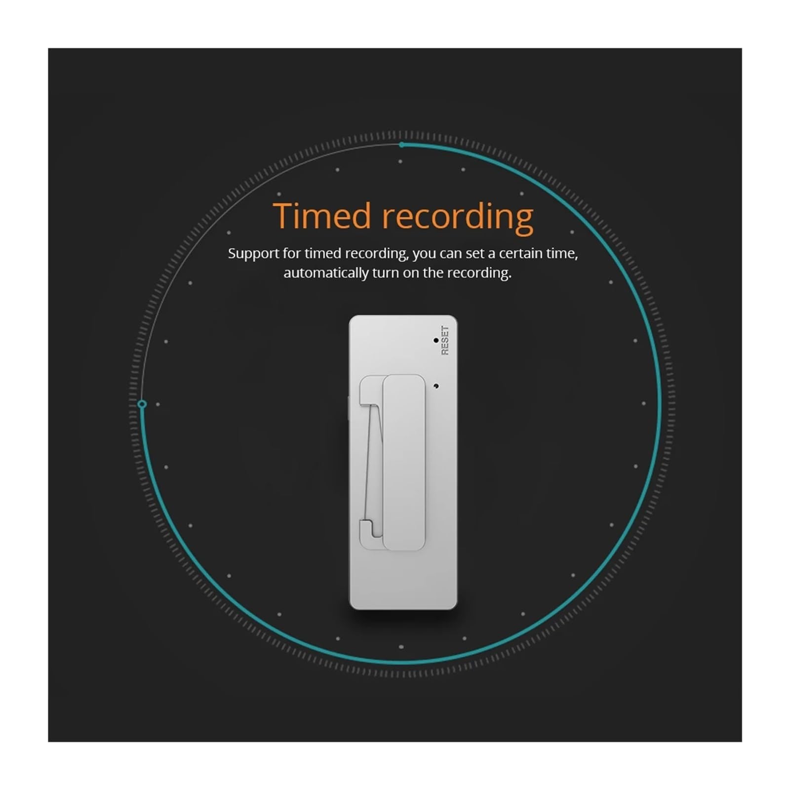 Caméra corporelle, BC – caméscope magnétique d'enregistrement en Un clic, enregistreur Vocal numérique, Corps Portable, Mini Poitrine, Badge caméra(16GB)