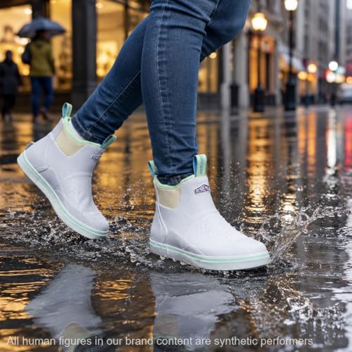 Image of SUREWAY Women's Deck Boots Professional Non-Slip Fishing & Ankle Deck Boot Waterproof Rain Boots