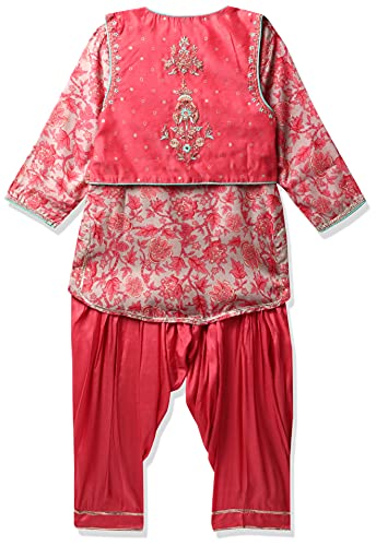 Image of BIBA Girl's Polyester Salwar Suit Set
