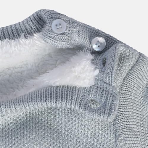 Image of miniklub Baby Collar Full Sleeve Knitted Cotton Sweater (Purple Color)