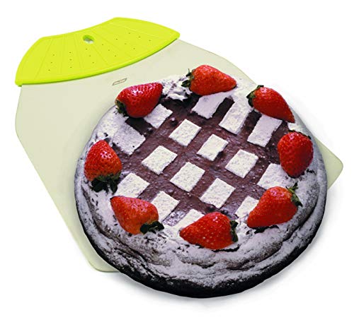 Ibili 781700 - Pala-Base para Pizzas y tartas Rectangular 37x25 cm INOX, Silver/Green, 37 x 25 x 2 cm - Image 3