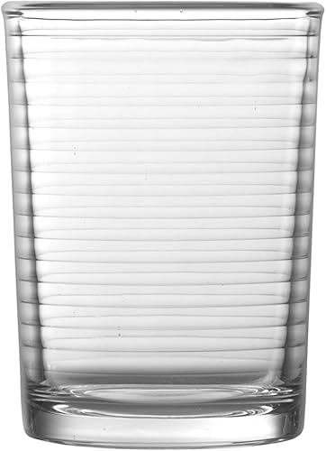 Fortessa Basics Arcade Everyday - Juego de 12 cristalería para cocina y bar, ideal para bebidas mixtascócteles, agua, jugo, té helado, refrescos,