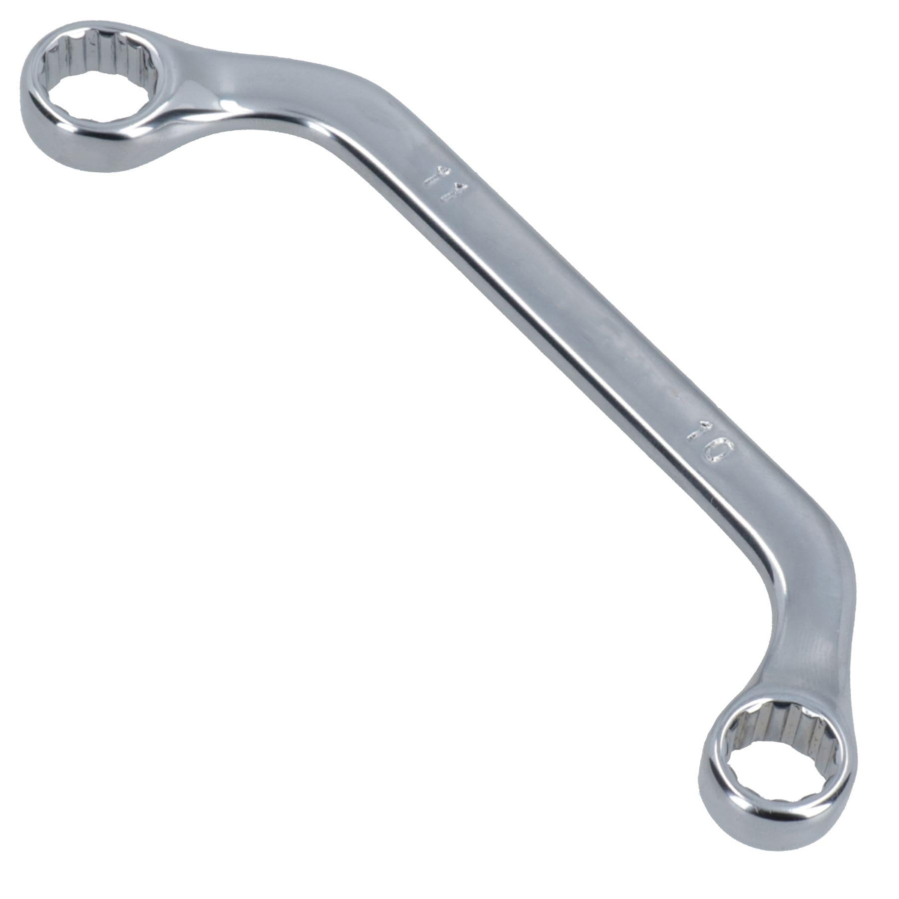 AB Tools 10mm + 11mm Half Moon Ring C Obstruction Spanner Wrench 12 Sided Bi-hex