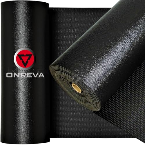 ONREVA Tool Box Liner 17 inch Wide x 18 ft Large Thick Heavy Duty Toolbox Drawer Liners Rolling Tool Chest Foam Mat Shelf Rubber Mat Black Non-Slip Organizer Pad for Cabinet Workbench